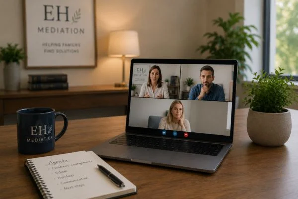 child access mediation Penryn online meeting.