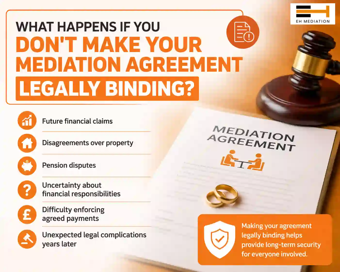What Happens If You Don't Make Your Mediation Agreement Legally Binding Penryn?